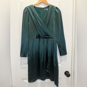 Julia Jordan Deep Green Long Sleeve Dress
